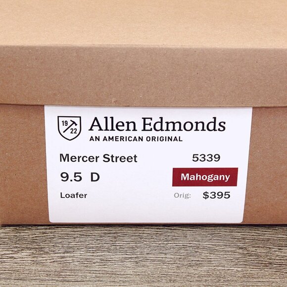 Allen Edmonds MERCER STREET Loafer 9 D Mahogany * add $15 new Cedar Trees